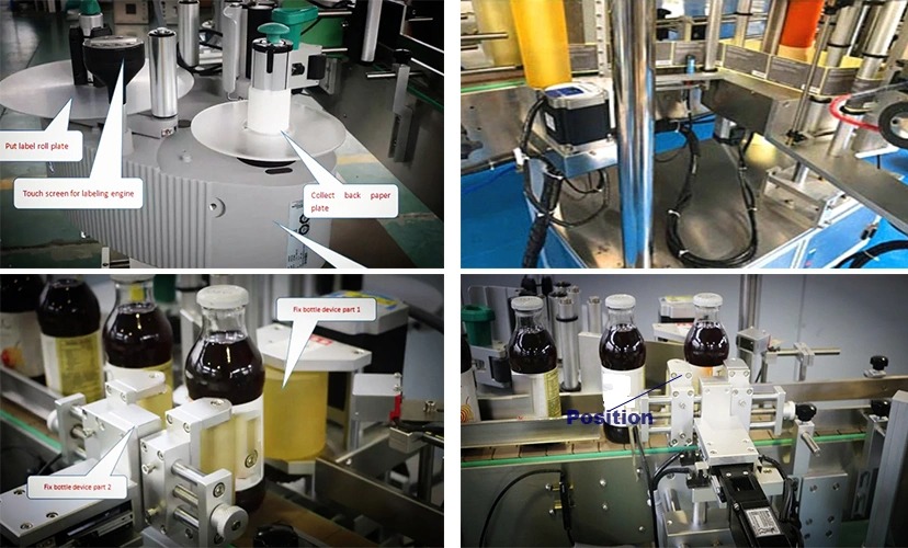 Cena fabryczna Okrągła butelka Automatyczna maszyna do etykietowania o stałej pozycji na sprzedaż